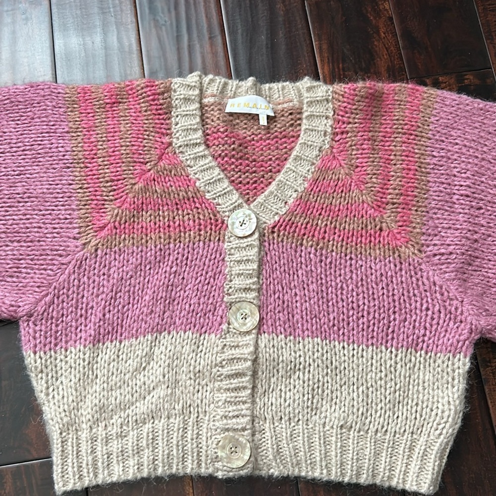 Remain Berger Christensen Ester Stripped Knit Cardigan